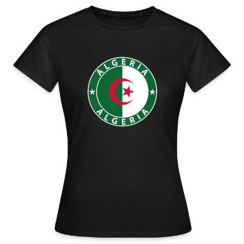 Algerien - Frauen T-Shirt - Schwarz - Vorne - AI Model Female 172 dark (172cm)