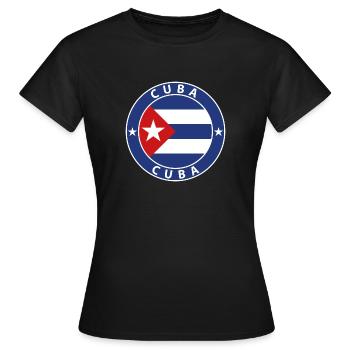 Cuba - T-shirt Femme - noir - Devant - AI Model Female 172 dark (172cm)
