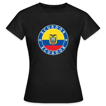 Équateur - T-shirt Femme - noir - Devant - AI Model Female 172 dark (172cm)