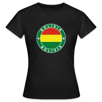 Bolivie - T-shirt Femme - noir - Devant - AI Model Female 172 dark (172cm)