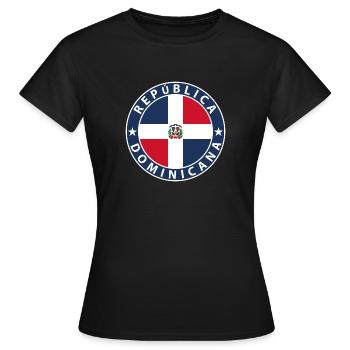 République dominicaine - T-shirt Femme - noir - Devant - AI Model Female 172 dark (172cm)