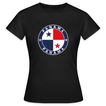 Panama - Frauen T-Shirt - Schwarz - Vorne - AI Model Female 172 dark (172cm)