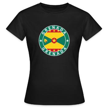 Grenada - Frauen T-Shirt - Schwarz - Vorne - AI Model Female 172 dark (172cm)