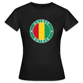 Guinée - T-shirt Femme - noir - Devant - AI Model Female 172 dark (172cm)