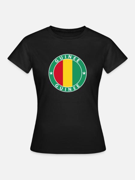 Guinée - Frauen T-Shirt - Schwarz