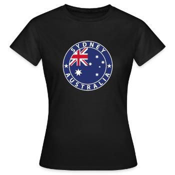 Sydney - T-shirt Femme - noir - Devant - AI Model Female 172 dark (172cm)