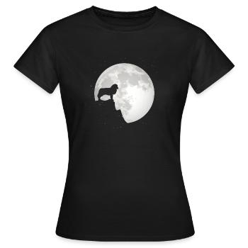 Australian Shepherd - T-shirt Femme - noir - Devant - AI Model Female 172 dark (172cm)
