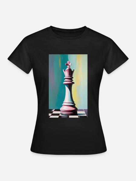 Schach | Schachfigur | Schachspieler - Frauen T-Shirt - Schwarz