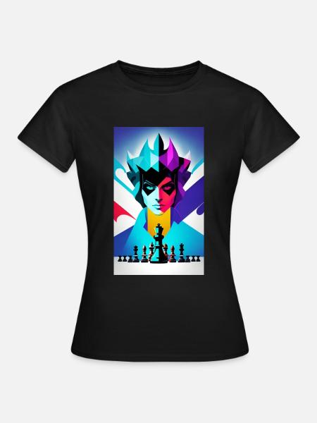 Schach | Schachfigur | Schachspieler - Frauen T-Shirt - Schwarz