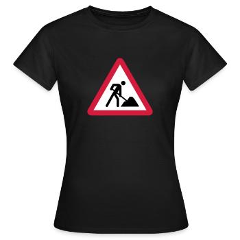 chantier - T-shirt Femme - noir - Devant - AI Model Female 172 dark (172cm)