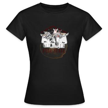 Full Stall - Frauen T-Shirt - Schwarz - Vorne - AI Model Female 172 dark (172cm)