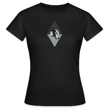 Football Défenseur - T-shirt Femme - noir - Devant - AI Model Female 172 dark (172cm)