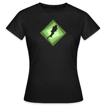 Grille de queue - T-shirt Femme - noir - Devant - AI Model Female 172 dark (172cm)