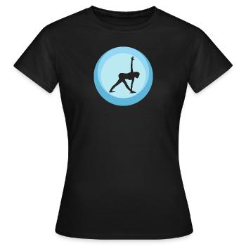 Méditation de puissance Yin - T-shirt Femme - noir - Devant - AI Model Female 172 dark (172cm)