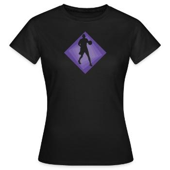 Basketteur BBall Hooping - T-shirt Femme - noir - Devant - AI Model Female 172 dark (172cm)