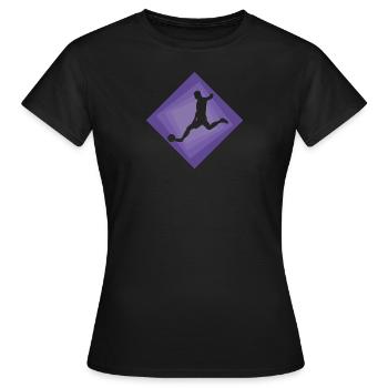 Défenseur Gardien de but Football - T-shirt Femme - noir - Devant - AI Model Female 172 dark (172cm)