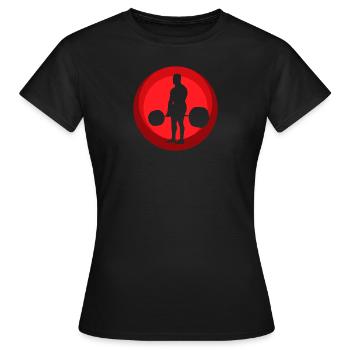 Weightlifting Deadlift Gym - Frauen T-Shirt - Schwarz - Vorne - AI Model Female 172 dark (172cm)
