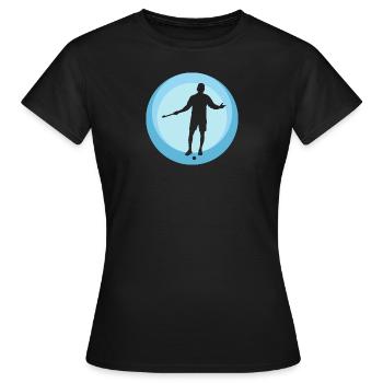 Field Hockey Field Hockey - Women's T-Shirt - black - Front - AI Model Female 172 dark (172cm)