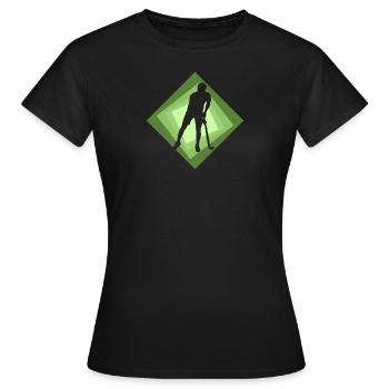 Hockey sur gazon Hockey Bâton Hockey - T-shirt Femme - noir - Devant - AI Model Female 172 dark (172cm)