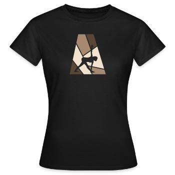 Vinyasa Barre Yoga - Frauen T-Shirt - Schwarz - Vorne - AI Model Female 172 dark (172cm)
