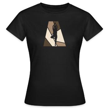Vinyasa Yoga Mantra - T-shirt Femme - noir - Devant - AI Model Female 172 dark (172cm)