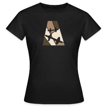 Kraftsport Weightlifting Deadlift - Frauen T-Shirt - Schwarz - Vorne - AI Model Female 172 dark (172cm)