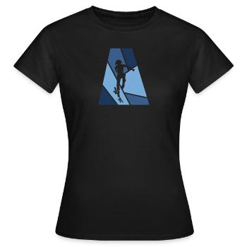 Skateboard Halfpipe w - T-shirt Femme - noir - Devant - AI Model Female 172 dark (172cm)
