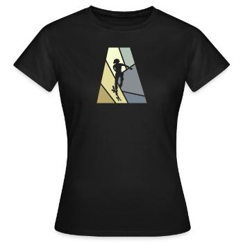 Skateur Skate Skateboard - T-shirt Femme - noir - Devant - AI Model Female 172 dark (172cm)
