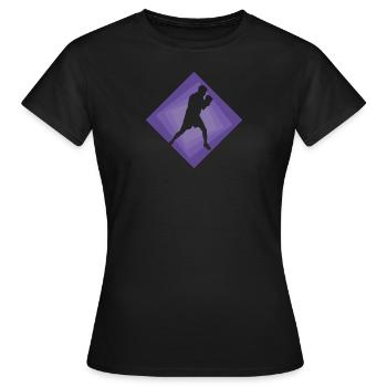 Boxer Boxkampf Boxhandschuhe - Frauen T-Shirt - Schwarz - Vorne - AI Model Female 172 dark (172cm)