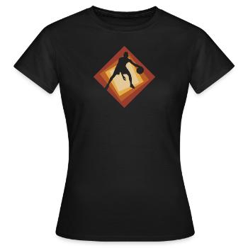 Rebounding Hooping - Women's T-Shirt - black - Front - AI Model Female 172 dark (172cm)