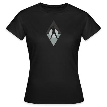 Batting Baseball Fielding - Women's T-Shirt - black - Front - AI Model Female 172 dark (172cm)
