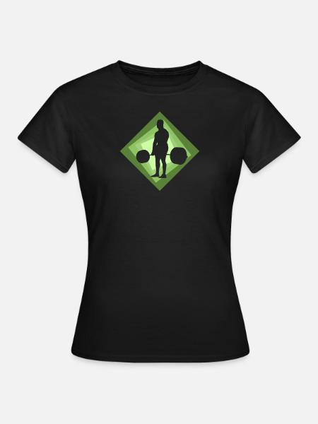 Deadlift Bodybuilding - Frauen T-Shirt - Schwarz