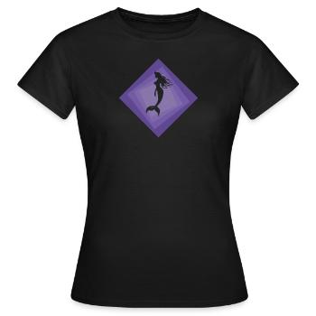 Aquarium de la Marina des créatures mythiques - T-shirt Femme - noir - Devant - AI Model Female 172 dark (172cm)