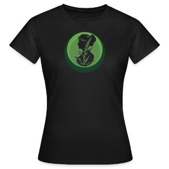 Vegan Animal Rights Bio - Frauen T-Shirt - Schwarz - Vorne - AI Model Female 172 dark (172cm)