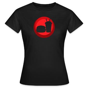 Imbisswagen Imbiss - Frauen T-Shirt - Schwarz - Vorne - AI Model Female 172 dark (172cm)