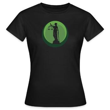 Gericht Richter - Frauen T-Shirt - Schwarz - Vorne - AI Model Female 172 dark (172cm)
