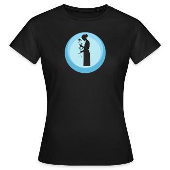 Florist Botanisch - Frauen T-Shirt - Schwarz - Vorne - AI Model Female 172 dark (172cm)