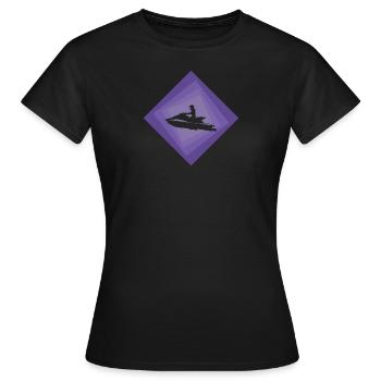 Jetski Wassersport Motorschlitten - Frauen T-Shirt - Schwarz - Vorne - AI Model Female 172 dark (172cm)