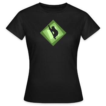 Paresseux Relax Dormir - T-shirt Femme - noir - Devant - AI Model Female 172 dark (172cm)