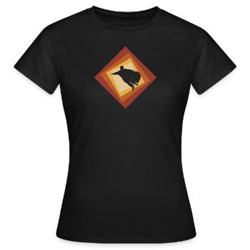 Wingsuit Fliegen Unfall Gleiten - Frauen T-Shirt - Schwarz - Vorne - AI Model Female 172 dark (172cm)