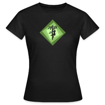Baumklettern Aufstieg - Frauen T-Shirt - Schwarz - Vorne - AI Model Female 172 dark (172cm)