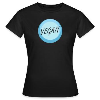 Vegan Pflanzlich Speise - Frauen T-Shirt - Schwarz - Vorne - AI Model Female 172 dark (172cm)