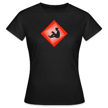 Leseratte Roman - Frauen T-Shirt - Schwarz - Vorne - AI Model Female 172 dark (172cm)