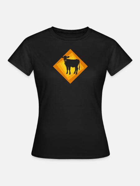 Vegan Veganerin Fleisch - Frauen T-Shirt - Schwarz