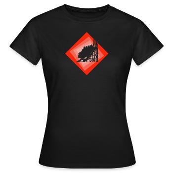 Rummel funfair beer mug - Women's T-Shirt - black - Front - AI Model Female 172 dark (172cm)