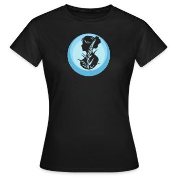 Vegan Speise Tierschutz - Frauen T-Shirt - Schwarz - Vorne - AI Model Female 172 dark (172cm)