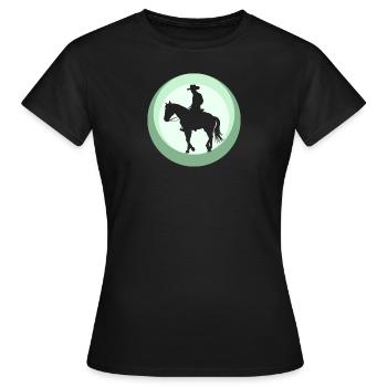 Cowboy Ranch Sheriff - Women's T-Shirt - black - Front - AI Model Female 172 dark (172cm)