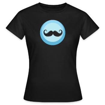 Barbe Novembre Pilosité faciale - T-shirt Femme - noir - Devant - AI Model Female 172 dark (172cm)