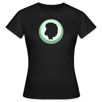 Afro 70s - Frauen T-Shirt - Schwarz - Vorne - AI Model Female 172 dark (172cm)