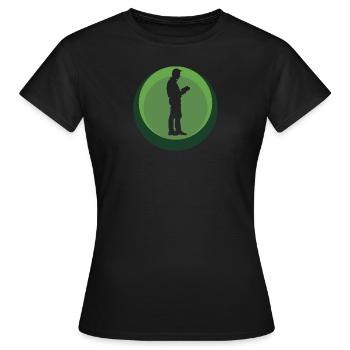 Lesen Leseratte Writing - Frauen T-Shirt - Schwarz - Vorne - AI Model Female 172 dark (172cm)